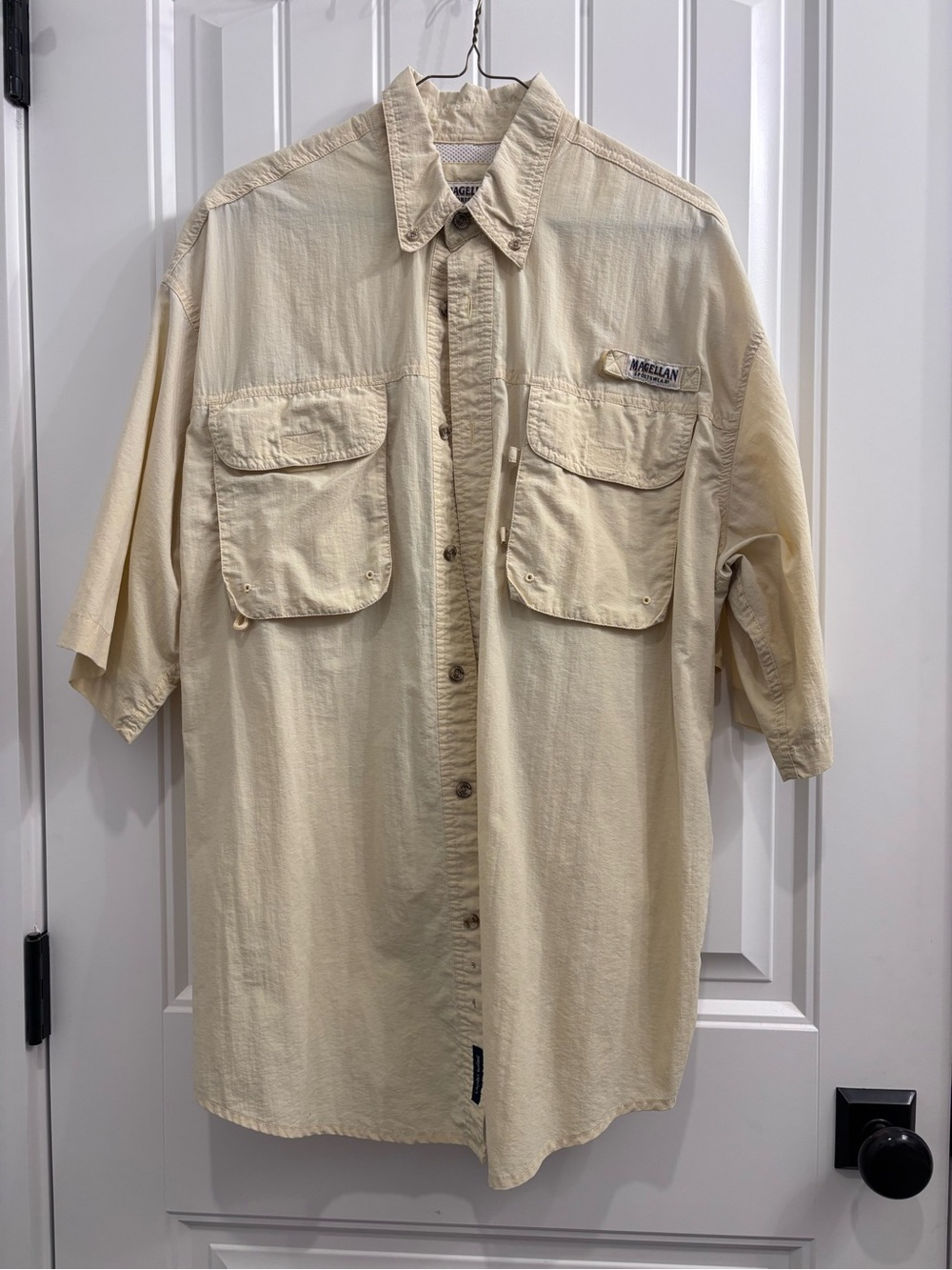 Magellan Outdoors Men's Short-Sleeve Fishing Shirt - Cream